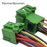 1 ชุด 12 พินเครื่องเล่นซีดีในรถยนต์สายไฟเชื่อมต่อปลั๊กตัวเมียสายไฟ 1-967622-1 1-967627-1 4