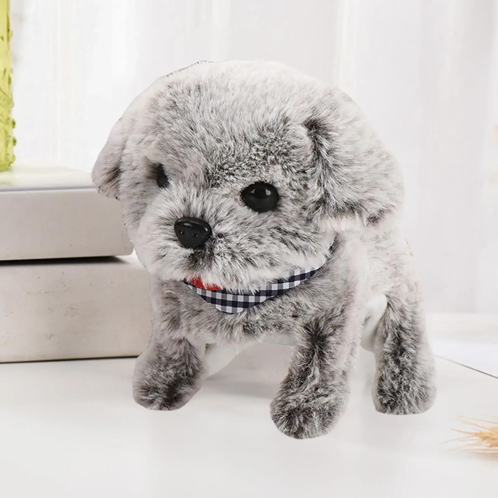 Walking Barking Cute Puppy Pet Dog Toy with Battery Control Halloween Birthday Gift for Boys Girls Kawaii Electronic Plush Toys 5
