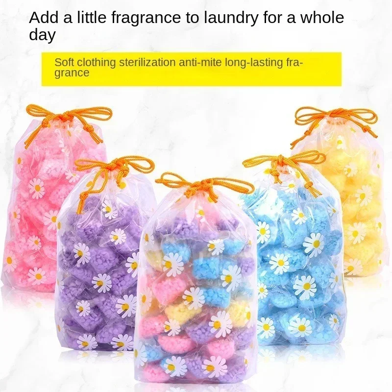 Laundry Beads Scent Booster in-Wash Clean Clothes Fresh Rose Lavender Fragrance Beads Soft Clothing Diffuser Perfume 10pcs laundry ball laundry beads