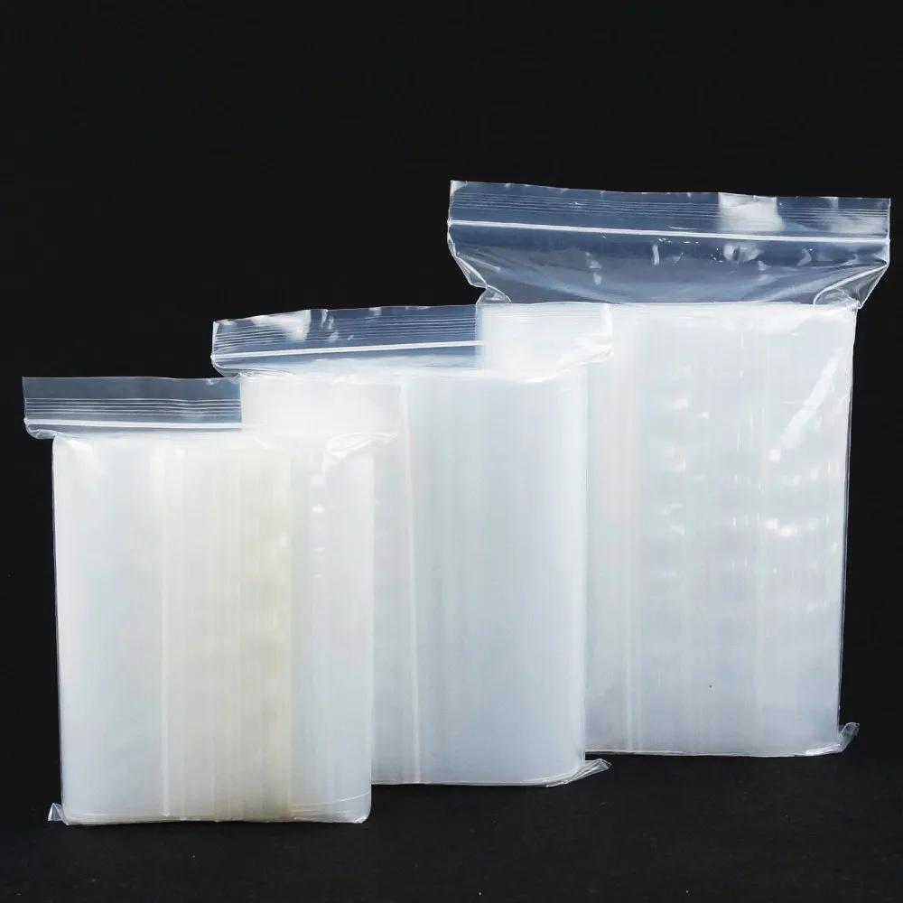 

500pcs 13x19cm Thicker PE Ziplock Bag - Food Grade All Clear Plastic Self Sealing Packages Spare Parts / Toys /Feed Pack Pouch