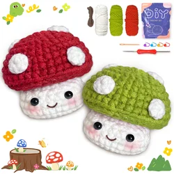Charming Handmade Mushroom Craft Kit with Video Tutorial (2pcs mushrooms)