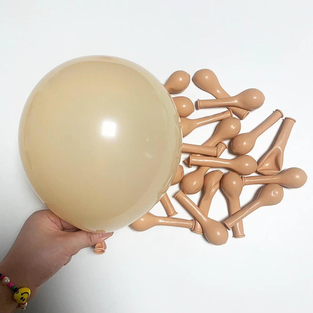 thumbnail image 1 of Globo de arena blanca retro de 5/10/12/18 pulgadas, globo de color rosa, café, verde salvia, decoración para fiesta de cumpleaños, globos para baby shower, decoración para boda, 1 of 5