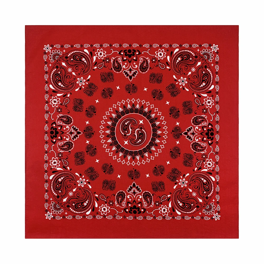 Women Foulard Hip Hop Amoeba Cotton Square Scarf Bandana Headband Paisley Gifts For Men/Boys/Girls 56CM printed scarf,square scarf,women scarves
