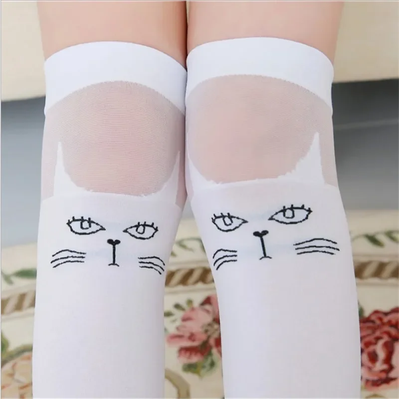 Cotton Knee Socks Knee Length Socks Over The Calf Socks Summer Thin Breathable Children Tube Socks Student Over The Knee Girls Stockings