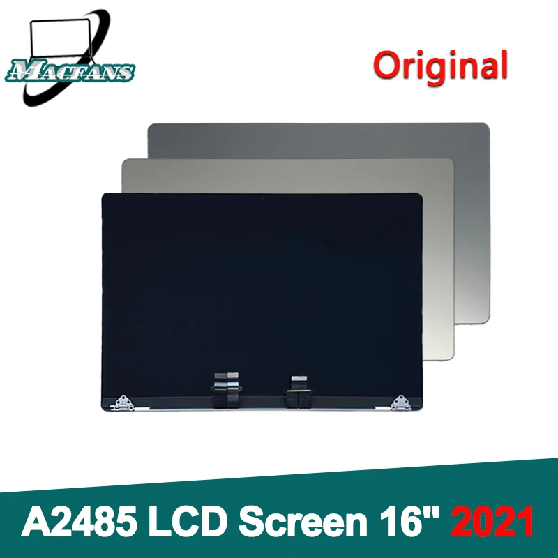Laptop A2485 Display Assembly Per Macbook Pro Retina 16 "M1 A2485 Schermo Lcd Argento Grigio Sostituzione Lcd Completa 2021 Emc3651