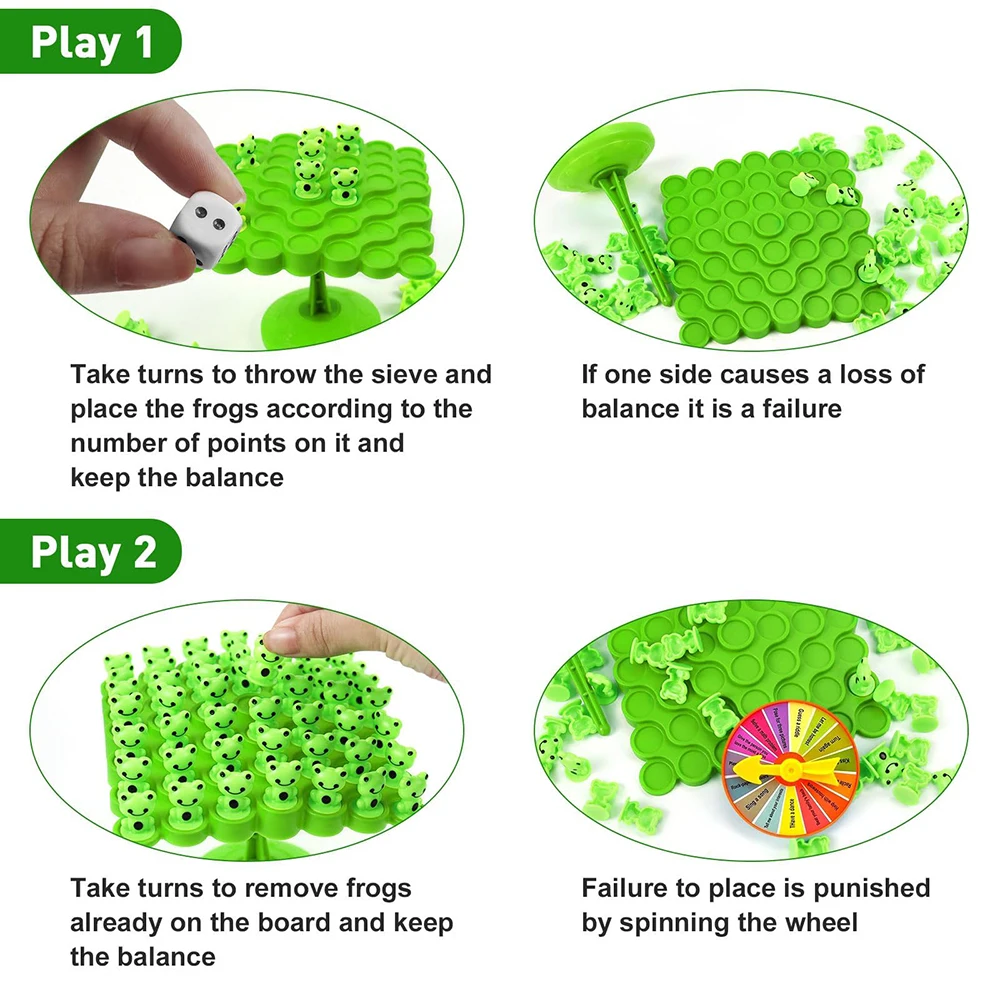 Montessori Math Toys Fun Frog Balance Tree Children Balancing Board Game Parent-child Interaction Tabletop Balance Game Toy Gift board games math toys desktop game toys learning board toy teaching aids toys educational toys