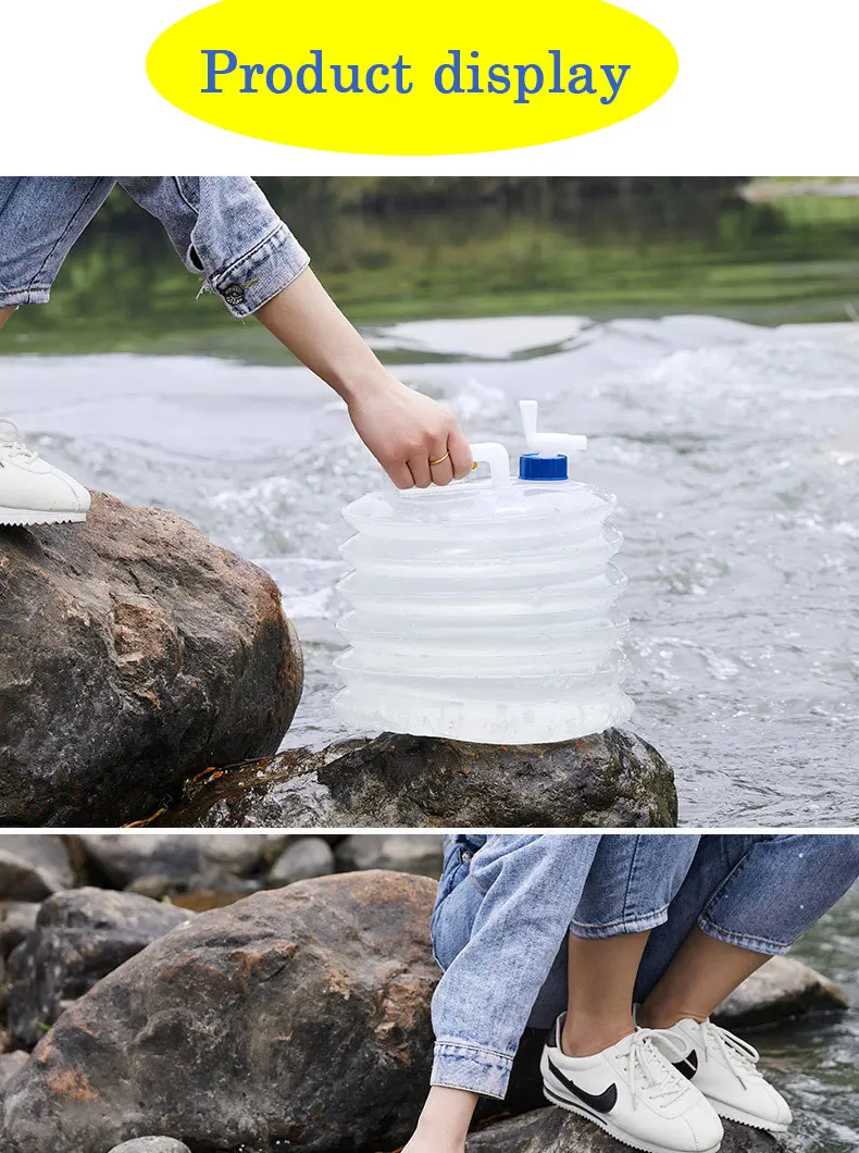 HAOPYOU- 1pc 20L Rservoir deau Pliable Sac Conteneur avec Robinet