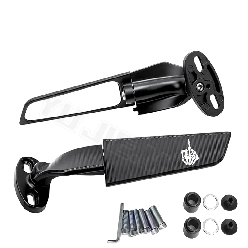 For Kawasaki NINJA 500 NINJA500Motorcycle CNC Fixed Wing Rearview Mirror,Motorcycle Side View Mirror,Motorcycle Rear-View Mirror 4