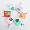 Portable Retro Classic Macaron Colors toys pets Mini Handheld Game kids games electronics handheld brain game With Keychain 6