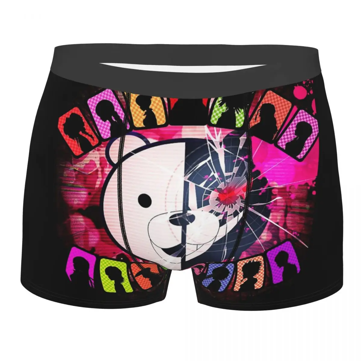 

Men Boxer Briefs Shorts Panties Anime Danganronpa Breathable Underwear Homme Hot Plus Size Underpants