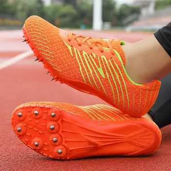Profesjonalne buty do biegania dla mężczyzn kobiety chłopcy dziewczęta aby śledzić i pola Sneakers pary szkolenia Cross Country buty bieganie tanie i dobre opinie lenox CN (pochodzenie) Fujian Mikrofibra oddychająca Masaż wodoodporne Średnia (B M) Dobrze pasuje do rozmiaru wybierz swój normalny rozmiar