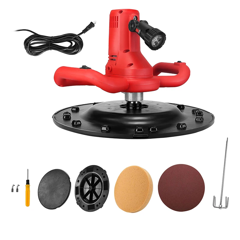 

1700W Cement Polishing Machine 6 Adjust Speed Electric Wall Smoothing Machine Concrete Cement Mortar Trowel Plastering Mixer