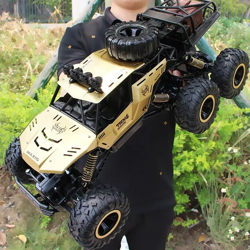 Remote Control Rc Car Oversized Alloy Four-Wheel Drive Off-Road Vehicle Electric High-Speed Six-Wheel Climbing Kid Outdoors Toy 6