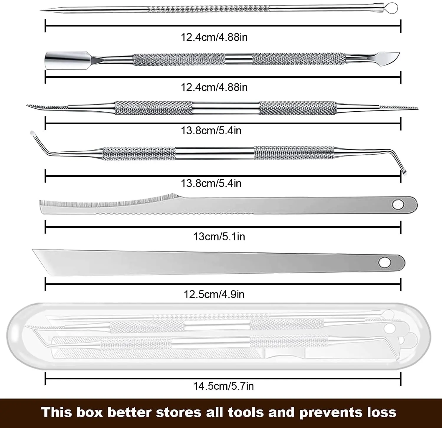 Description Picture 2 of item2/3/4/6Pcs Cuticle Pushers Callus Rasp File Shaver Foot Hard Tough Skin Corn Remover Pedicure Care Tool New Beauty Health Tools