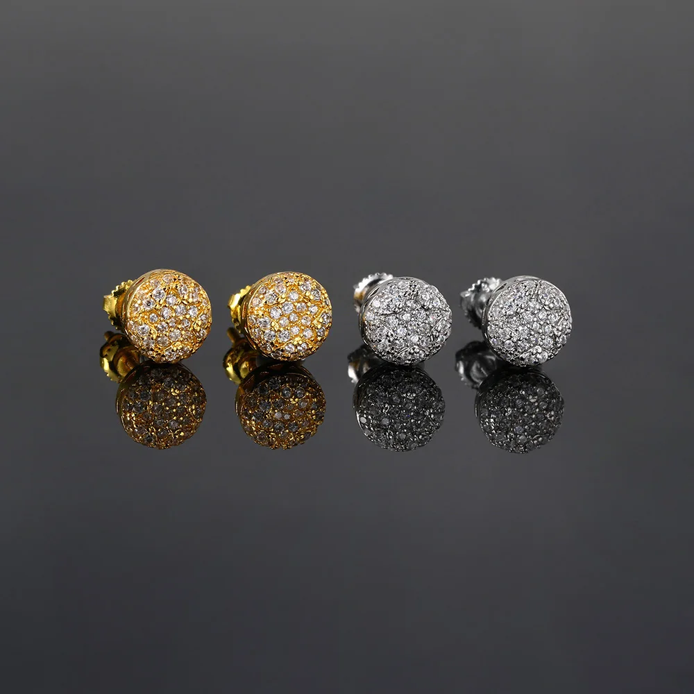 Orecchini Con Diamanti Per Uomo, Orecchini Con Diamanti Creati In - Foto 10