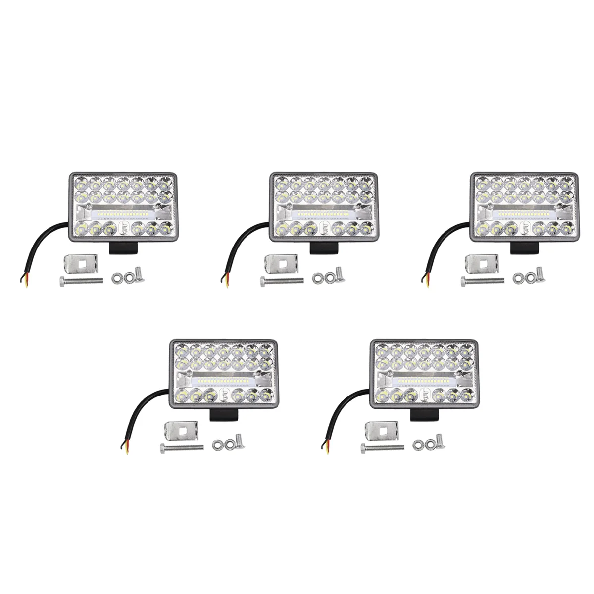 

5pcs 4 Inch 4X4 Car LED Work Light 108W 36LED Bar Square Spotlight 12V 24V Offroad for Truck Offroad ATV