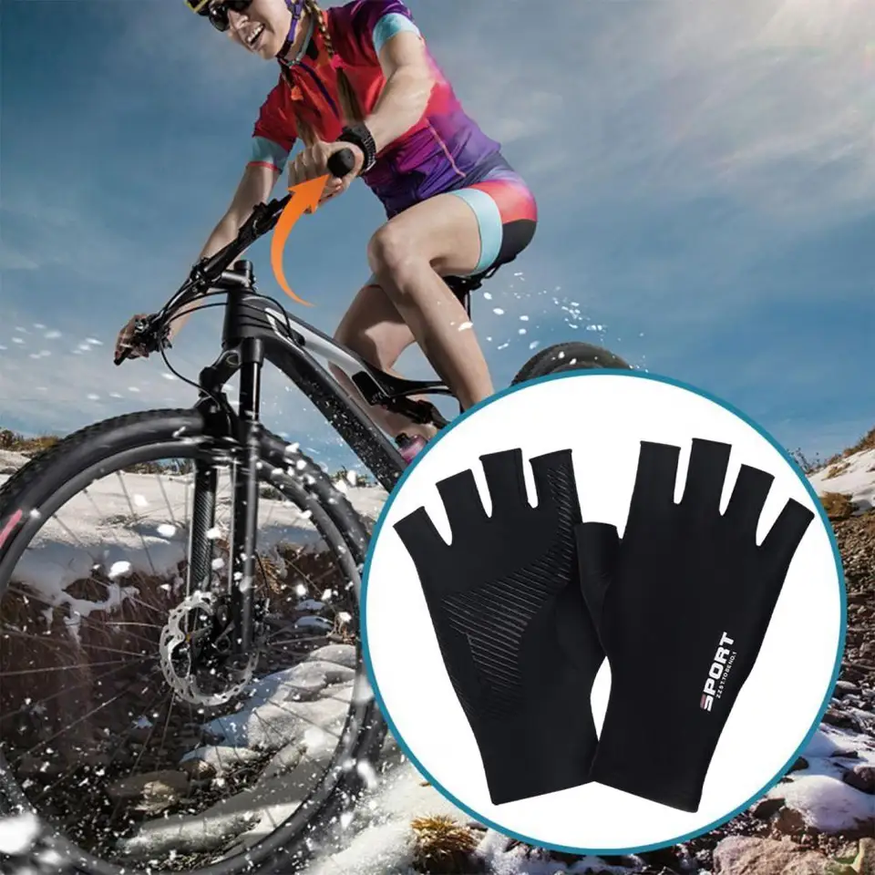 Vilico Guanti da ciclismo per uomo e donna, regolabili, per