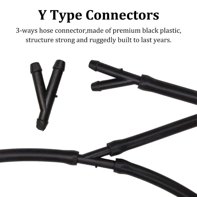 T/Y/I 3 Types Car Windshield Washer Nozzles Hose Water Tube Connector Wiper Spray Pipe Joint Windscreen Wipers Accessories 4