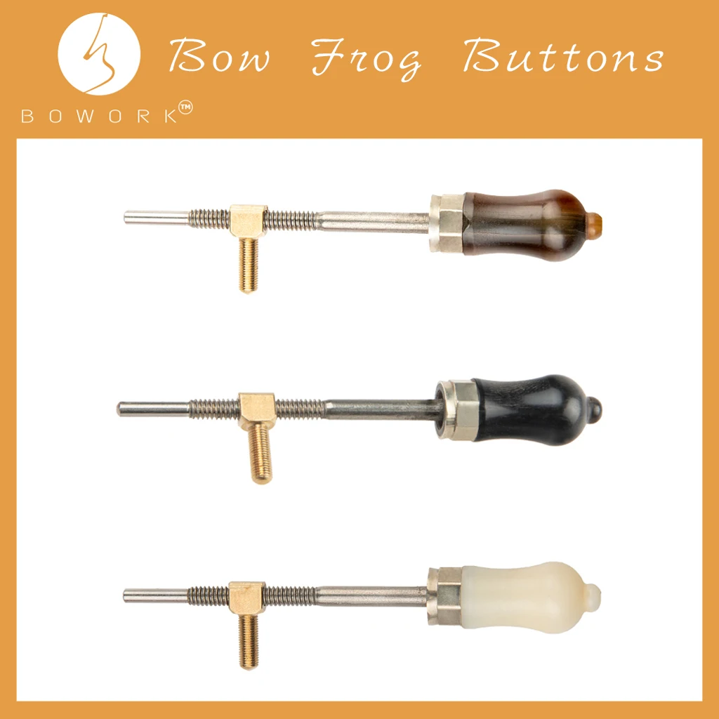 

BOWORK 5PCS OX Horn Advanced Level Violin Bow Frog Buttons Violin Bow Parts Replacement