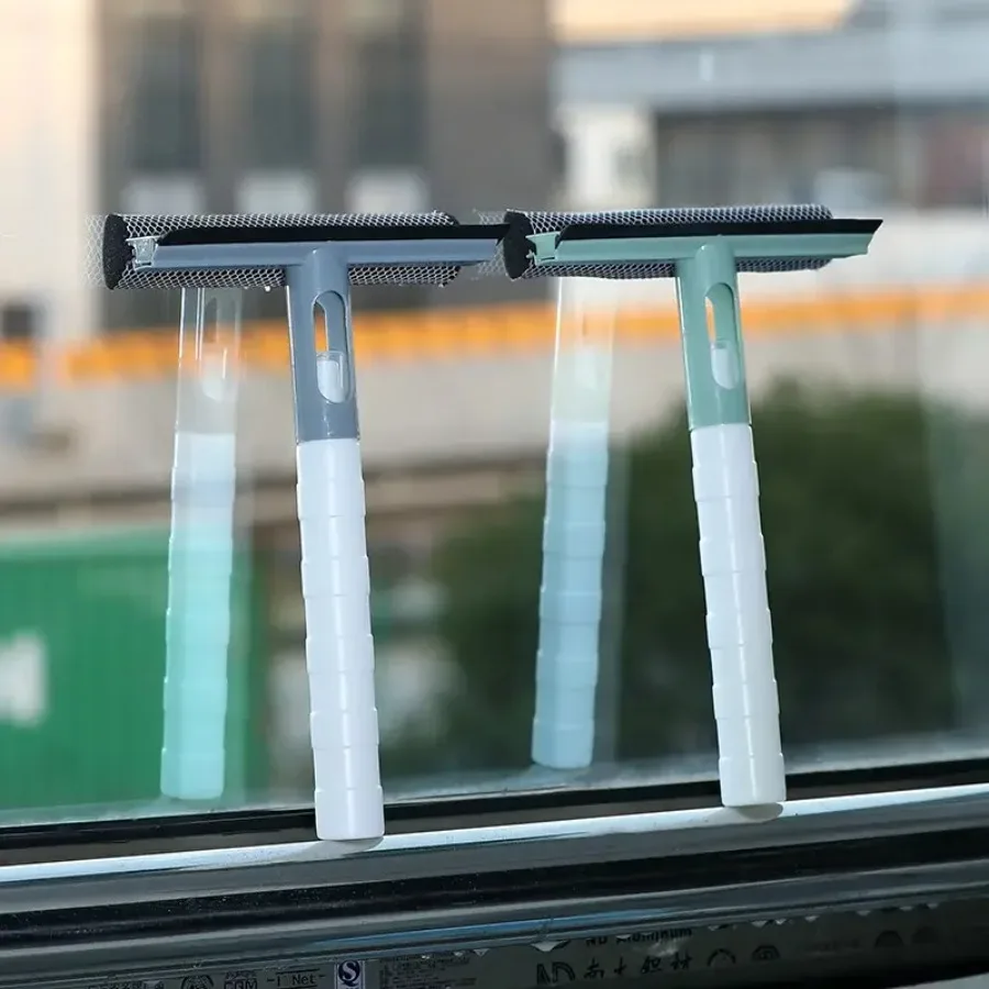 Applicable to bathroom mirror window, with spray double-sided window cleaner wiper, three in one window cleaner glass wiper 5