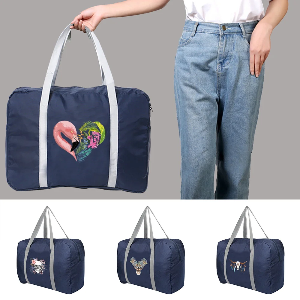 Нейлоновые складные дорожные сумки унисекс, органайзеры для одежды, вместительная спортивная сумка, женские сумки с цветным принтом, мужская дорожная сумка
