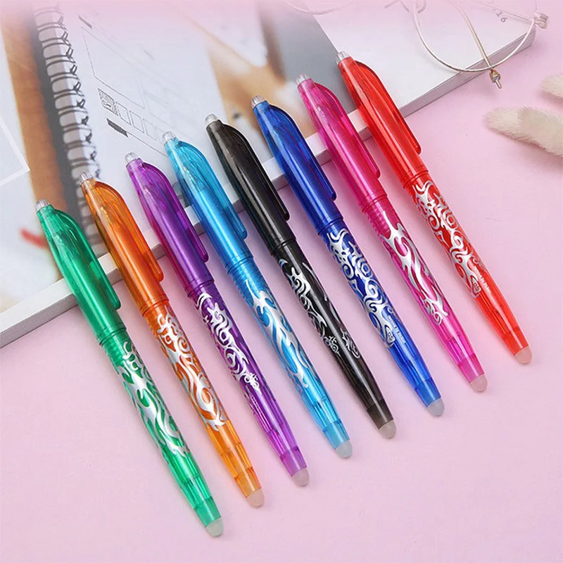 멀티 컬러 지우개 젤 펜, 0.5mm 귀여운 펜, 학생 글쓰기, 창의적인 드로잉 도구, 사무실 학교 용품, 4 개/세트