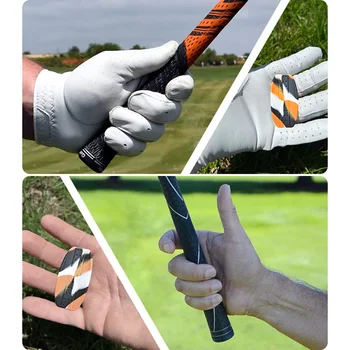 Golf Grip Sticker Reduced Grip Pressure Golf Swing Trainer with 4 Markers Golf Grip Alignment Tool Golf Grip Training Aid