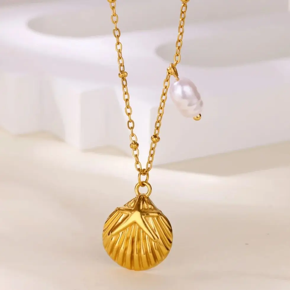 Shell Stainless Steel Necklaces For Women Necklace