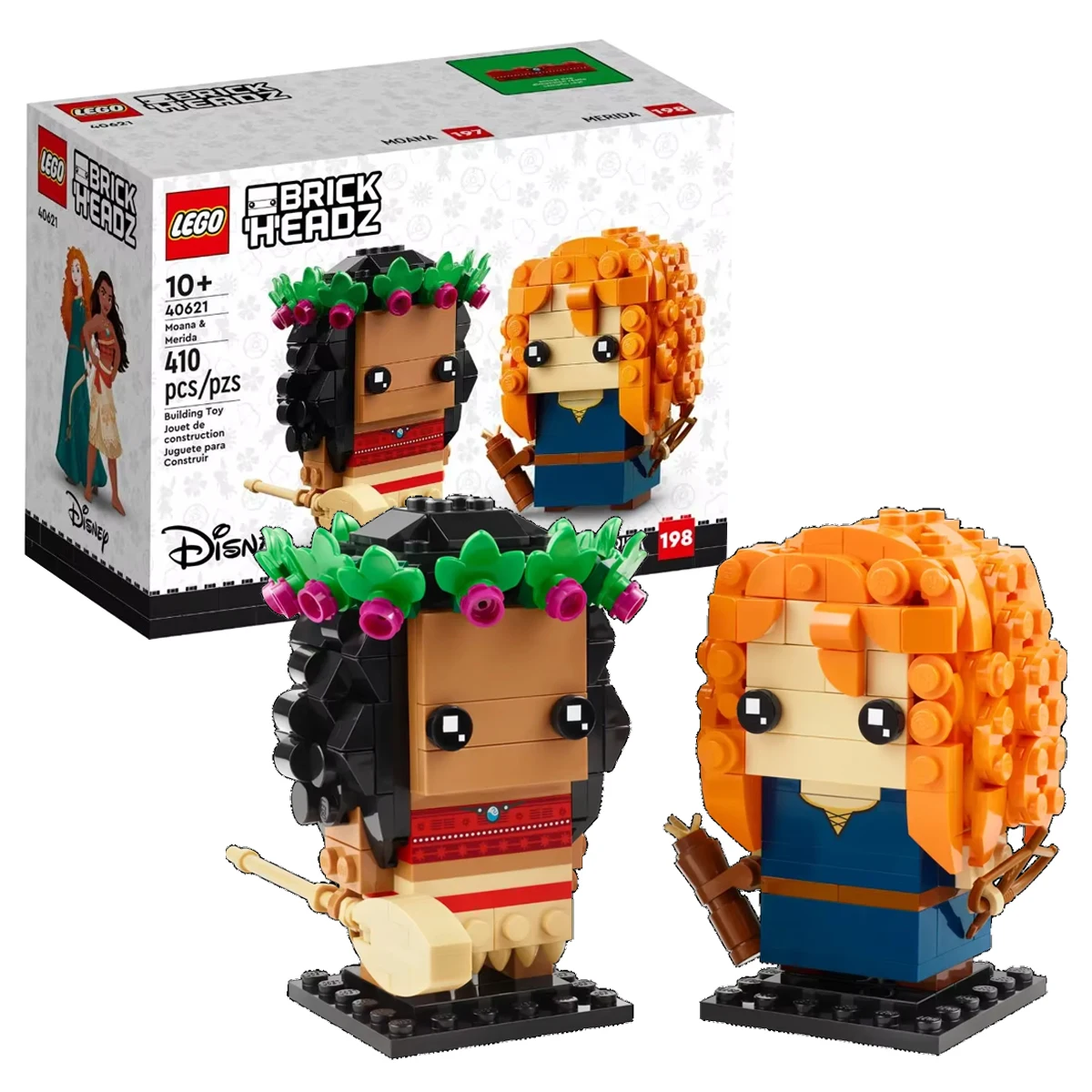 LEGO 40621 BrickHeadz Moana i Merida 2023 Figurki Disneya