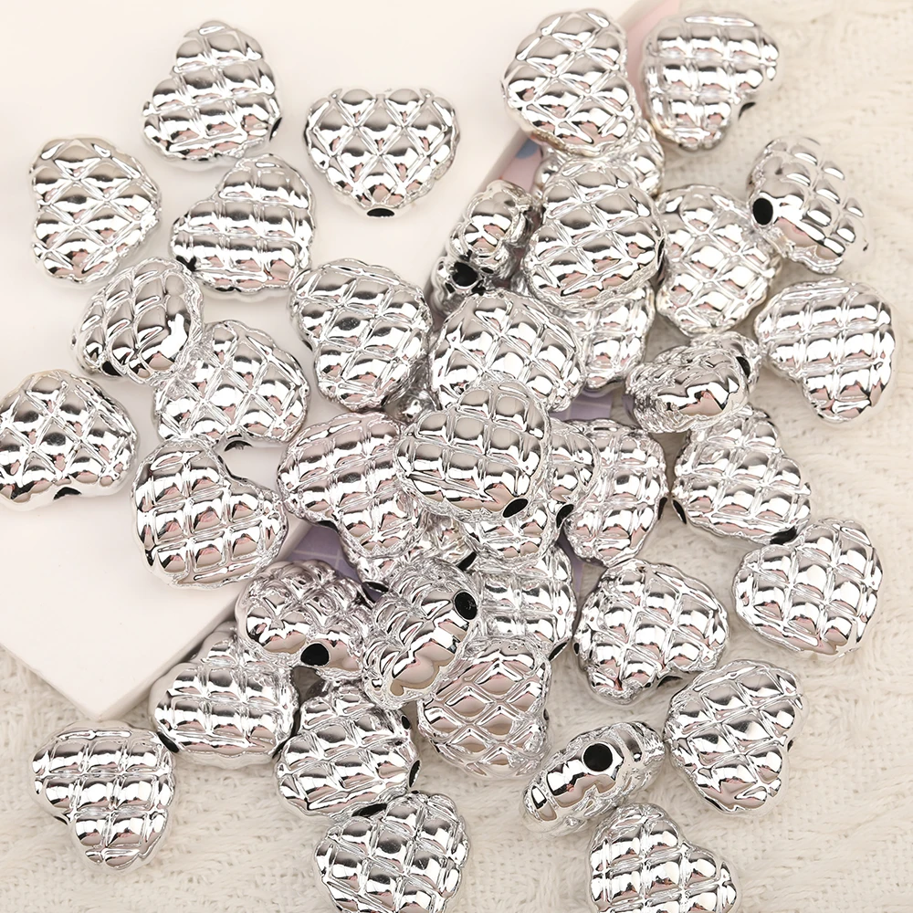 

Cordial Design 17*20MM 100Pcs Hand Made Accessories/CCB Beads/DIY Parts/Heart Shape/Jewelry Findings & Components/DIY Making