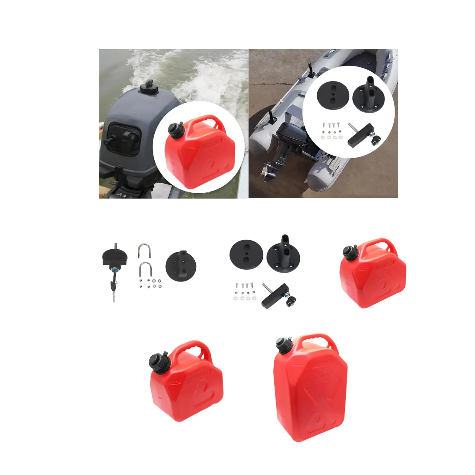 Generic Fuel Oil Tank Bracket Lock, Gas Can Mount Fuel Gas Tank Pack Mount Lock, Sturdy Accessories Easy Installation