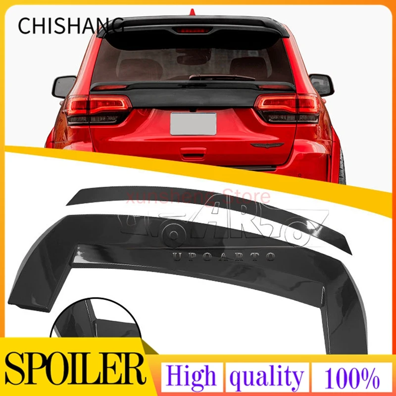 

Factory ABS Carbon Fiber Rear Roof Spoiler And Mid Spoiler For JEEP Grand Cherokee 2014 2015 2016 2017 2018 2019 2020