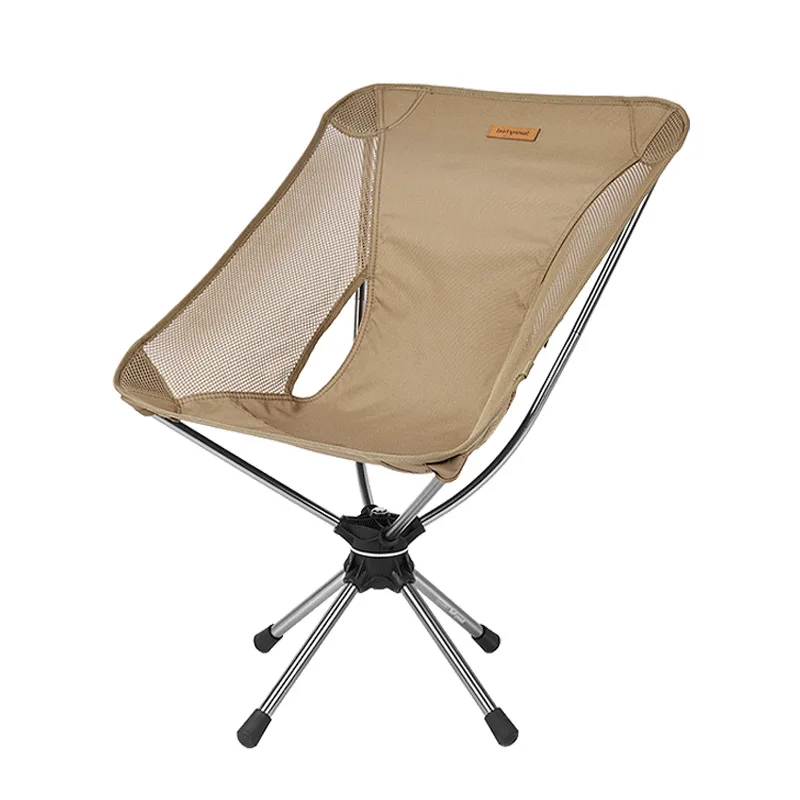 

360 Degree Swivel Camping Aluminum Alloy Stand Beach Chairs Chair Detachable Portable Chair Load Bearing 120kg Outdoor Furniture