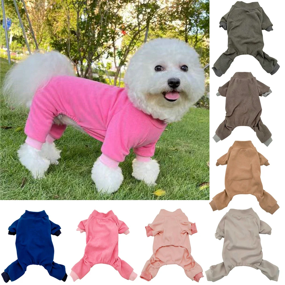 Long Sleeve Pajamas Small Dog Large Dog Full Body Clothes Long