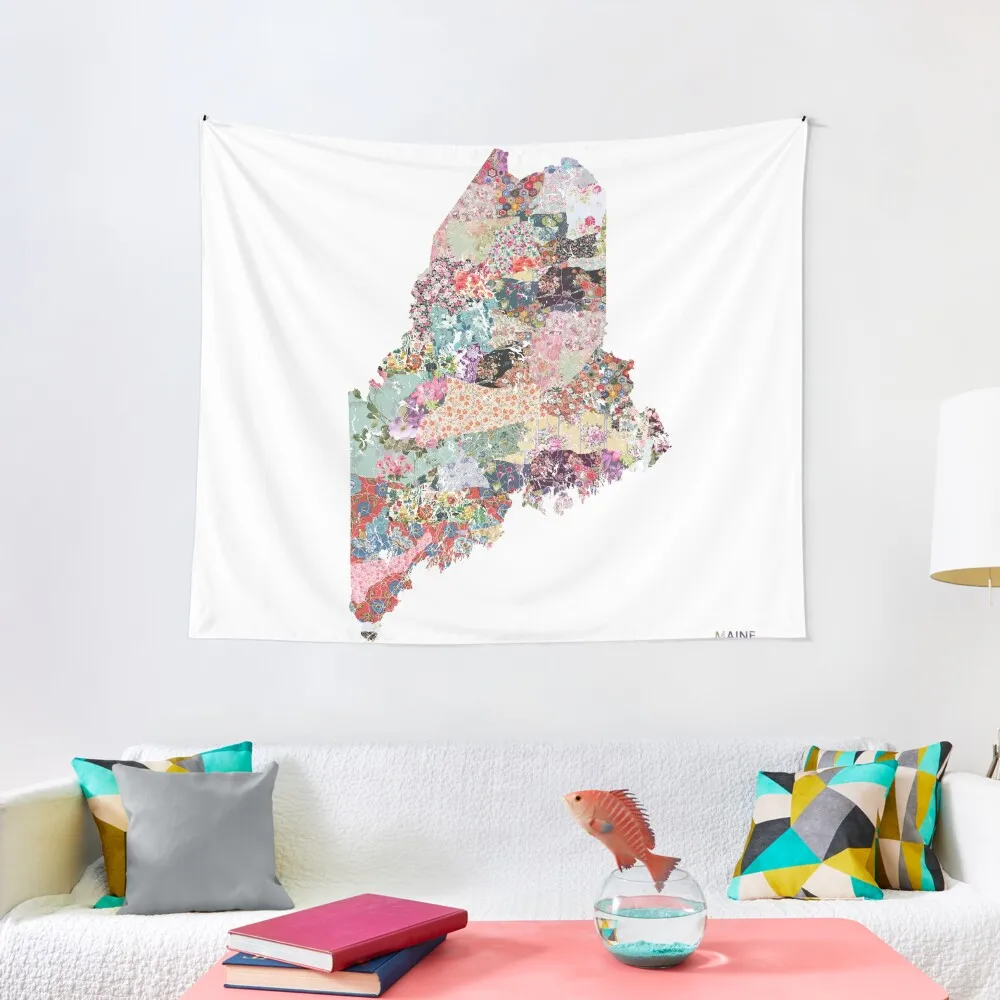 

Maine map Tapestry Decoration Aesthetic Room Decorating Aesthetic Decoration Outdoor Decoration