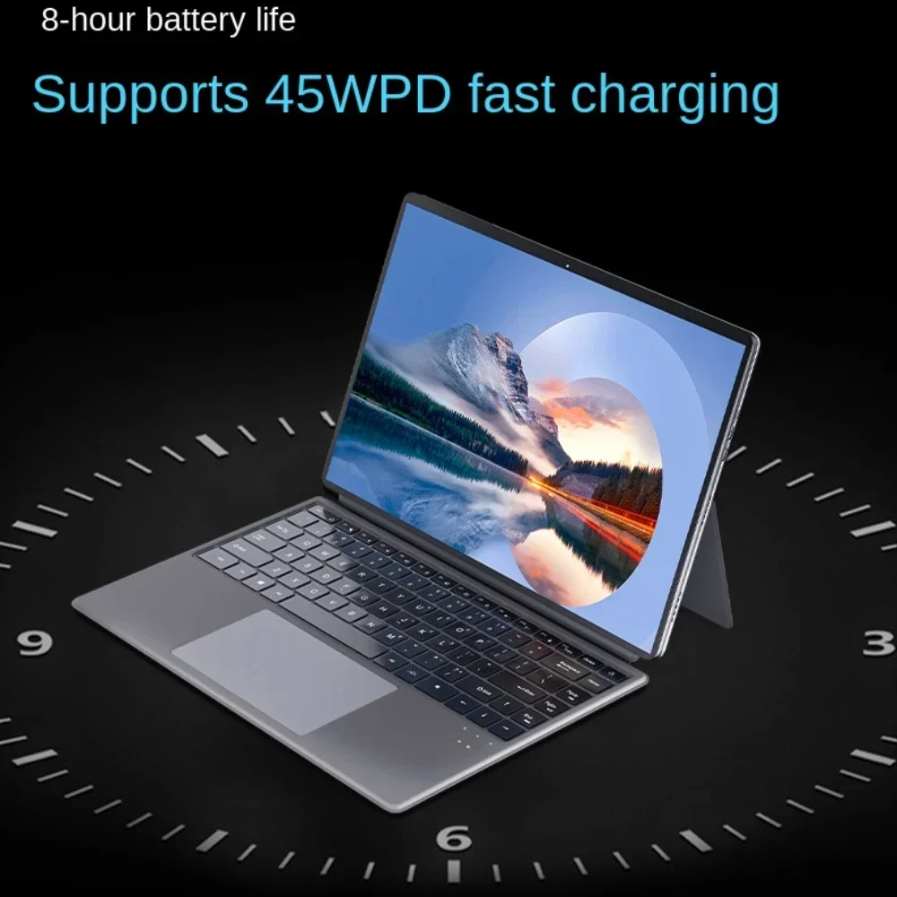 Tablets PC 2 in 1 Gaming Laptops with touch Screen Office Notebooks Netbook PAD 14.1" Intel N100 16GB DDR5 1TB PD Fast Charging 4