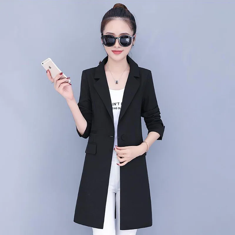 Costume Pour Femme Manteau Mode Manches Trois Quarts Blazer Mi long costume-pour-femme-manteau-mode-manches-trois-quarts-blazer-mi-long