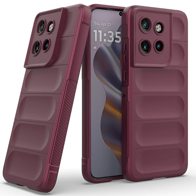 Flannel Skin Feel Plaid Soft Silicone Liquid Back Cover Case