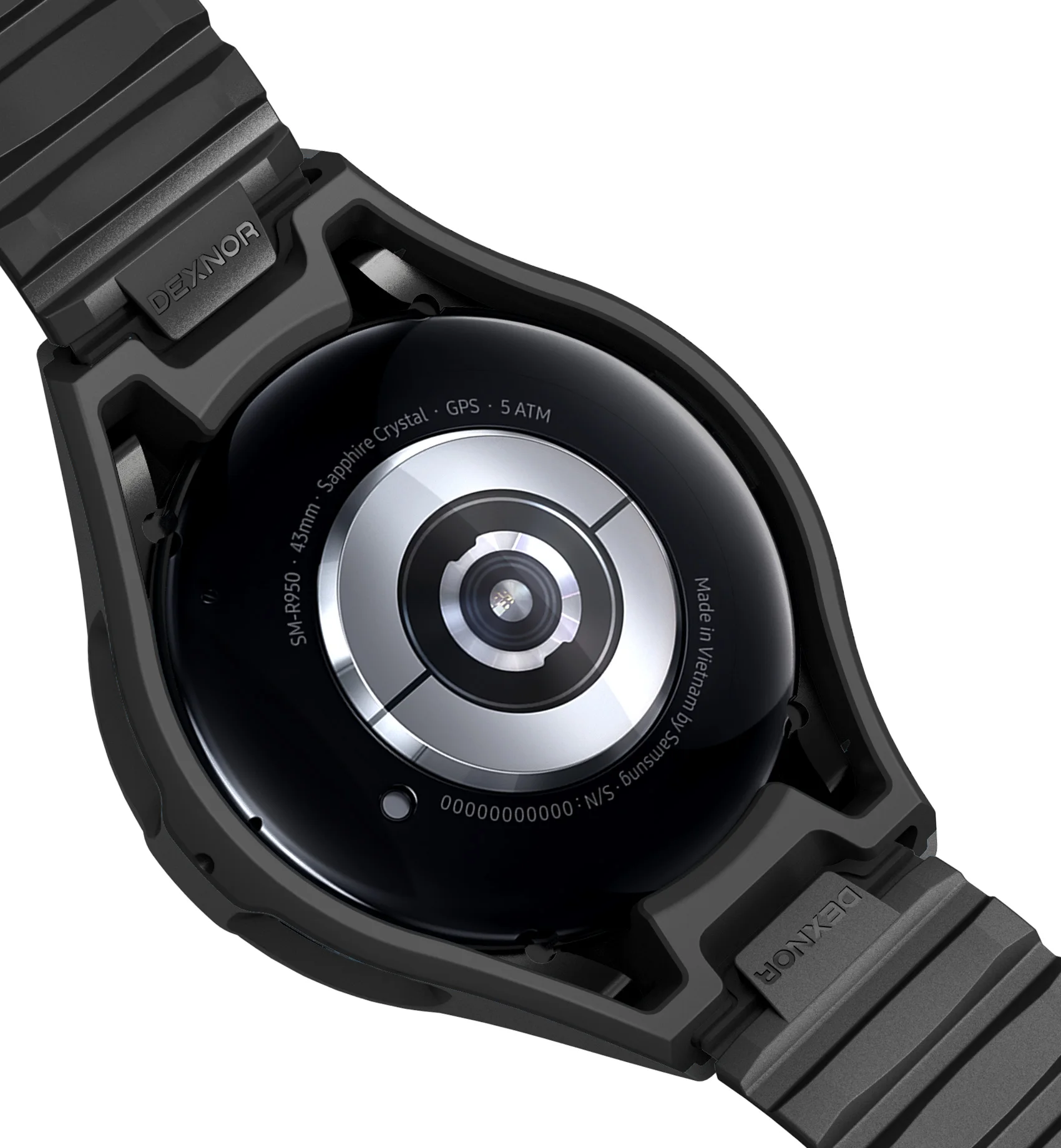 Rugged Shockproof Sports Band with Case - Adjustable Uni-body Design