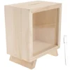 Wooden Piggy Bank Unopenable Savings Jar Kids Money Holder Storage Tip Box Donation Container Family Decor Item 6