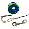 15M 20M 30M Scuba Diving Aluminum Alloy Spool Finger Reel with Stainless Steel double ended hook SMB Equipment Cave Dive 6