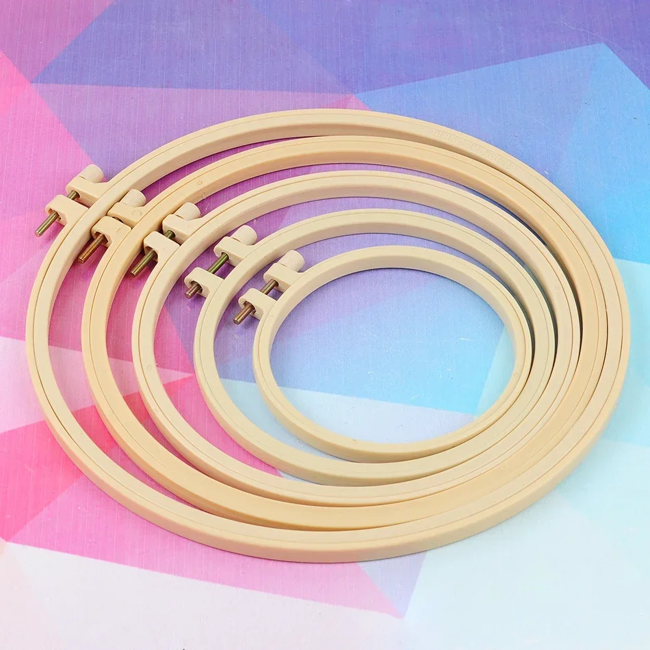 10-20cm Embroidery Hoops Frame Set Magic Embroidery Hoop Rings For