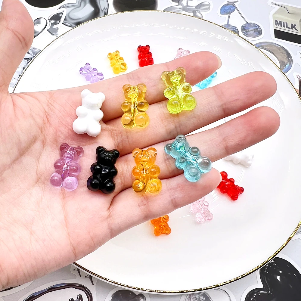 New 11kinds of Small Bear Shoe Charms for Clogs Sandals Decoration Shoe Accessories Charms for Friends Gifts