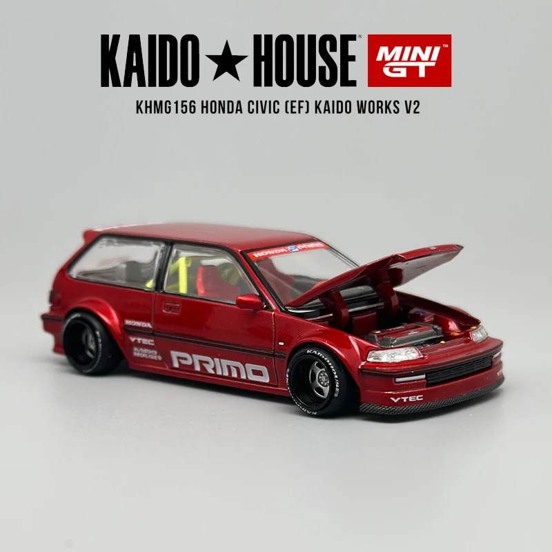 街道ハウスPRIMO Honda Civic (EF) V1　チェイス Chase! Mini GT x Kaido House 1:64 Honda Civic EF Kaido Works