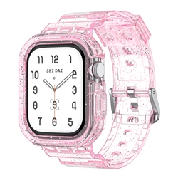 Cinturino e Cover in Silicone Trasparente per Smartwatch - Strap Sport, Design Ashion