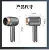 Wireless Charging Hair Dryer Household High-speed Negative Ion Hair Dryer 1000W High Power Low Noise Airflow Hot and Cold Air 4