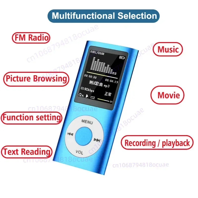 Portable with 1.8&quot LCD Mp3 Mp4 Support Music Video Media Players for IPod Style Color Screen Sport Cute FM Radio Card Player