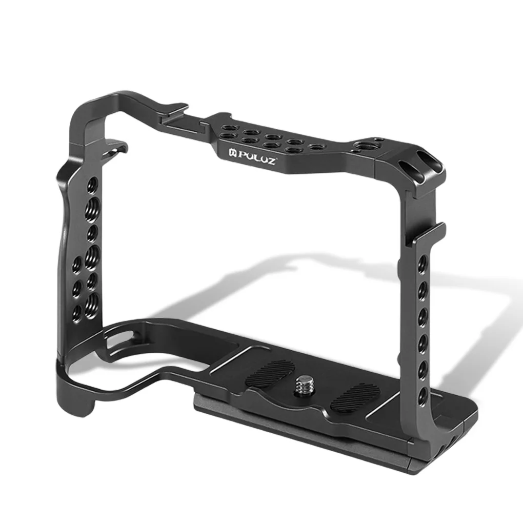 Puluz Camera Cage 1 4 And 3 8 Inch Port Frame Replacement For Canon Eos R5 R6 Photography