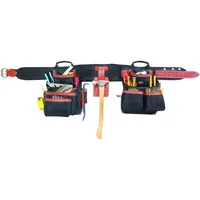 CLC 51452 4 Piece Top Of The Line Pro Framer's Tool Belt, Black,brown, 29"–46" 1