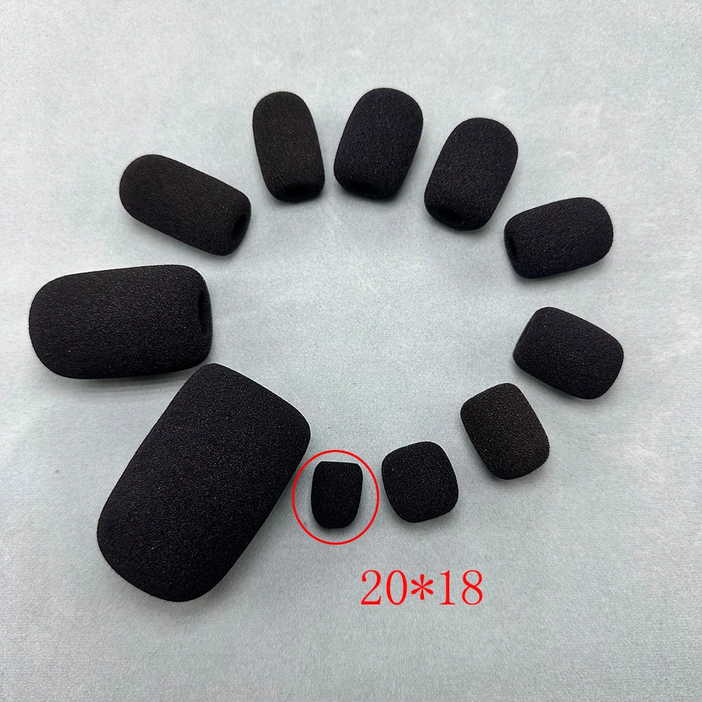 Microphone Cover 10pcs Headset Replacement Foam Windscreen